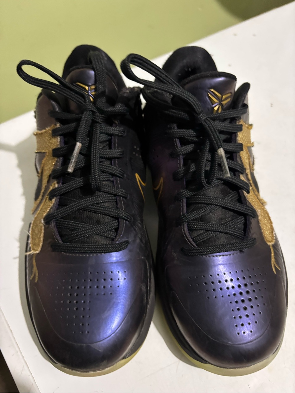 Nike Men’s Athletic Shoes - Black with Gold Accents
